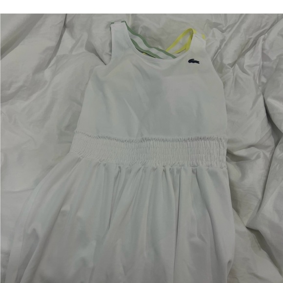 Lacoste White Dress with Yellow and Green Straps - Picture 9 of 11